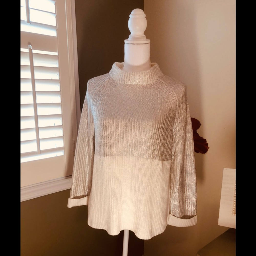 Chico’s Winter stand up collar sweater